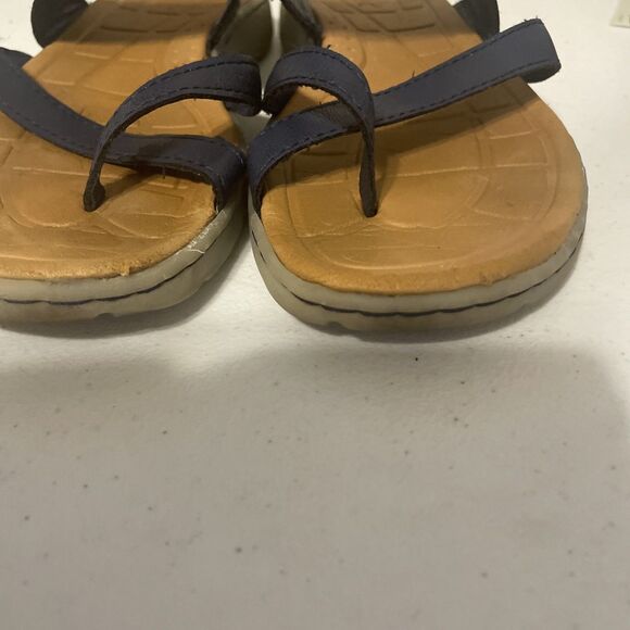 boc BORNVegan Leather Strappy Sandals Navy Blue Size 7 - Picture 7 of 14